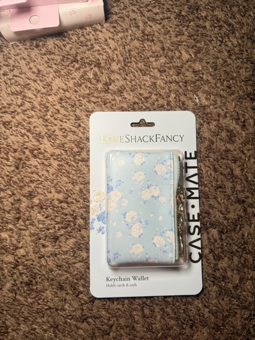 LoveShackFancy x Target Keychain Wallet Whisper Blue